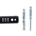 Carbine Combination Mini Multi Bolt - 3-Dial Keyless Window Lock Black (CC-MP-BL) - Thumbnail Image 5