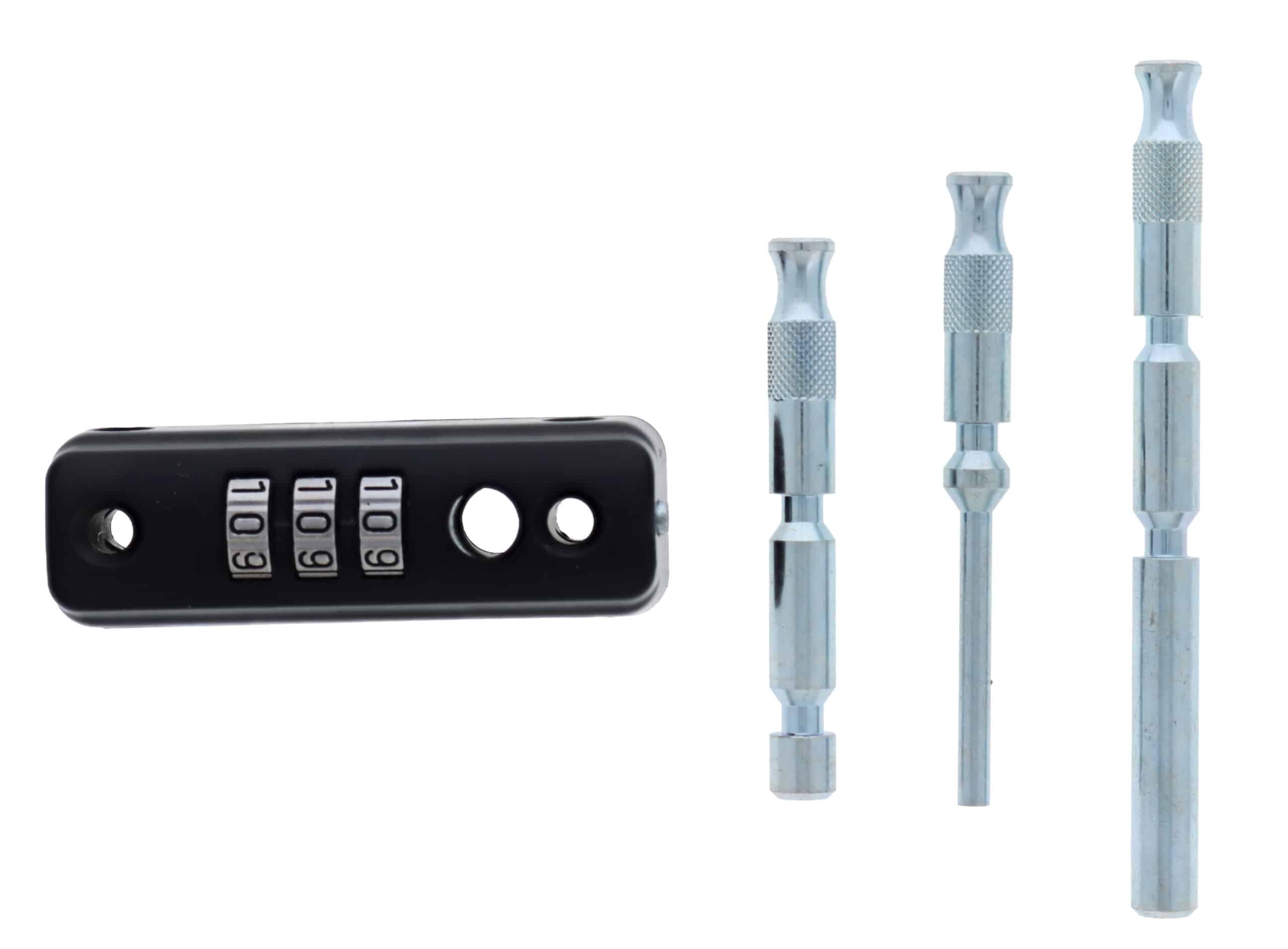 Carbine Combination Mini Multi Bolt - 3-Dial Keyless Window Lock Black (CC-MP-BL) - Image 5