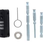 Carbine Combination Mini Multi Bolt - 3-Dial Keyless Window Lock Black (CC-MP-BL) - Thumbnail Image 4