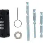 Carbine Combination Mini Multi Bolt - 3-Dial Keyless Window Lock Black (CC-MP-BL) - Thumbnail Image 4