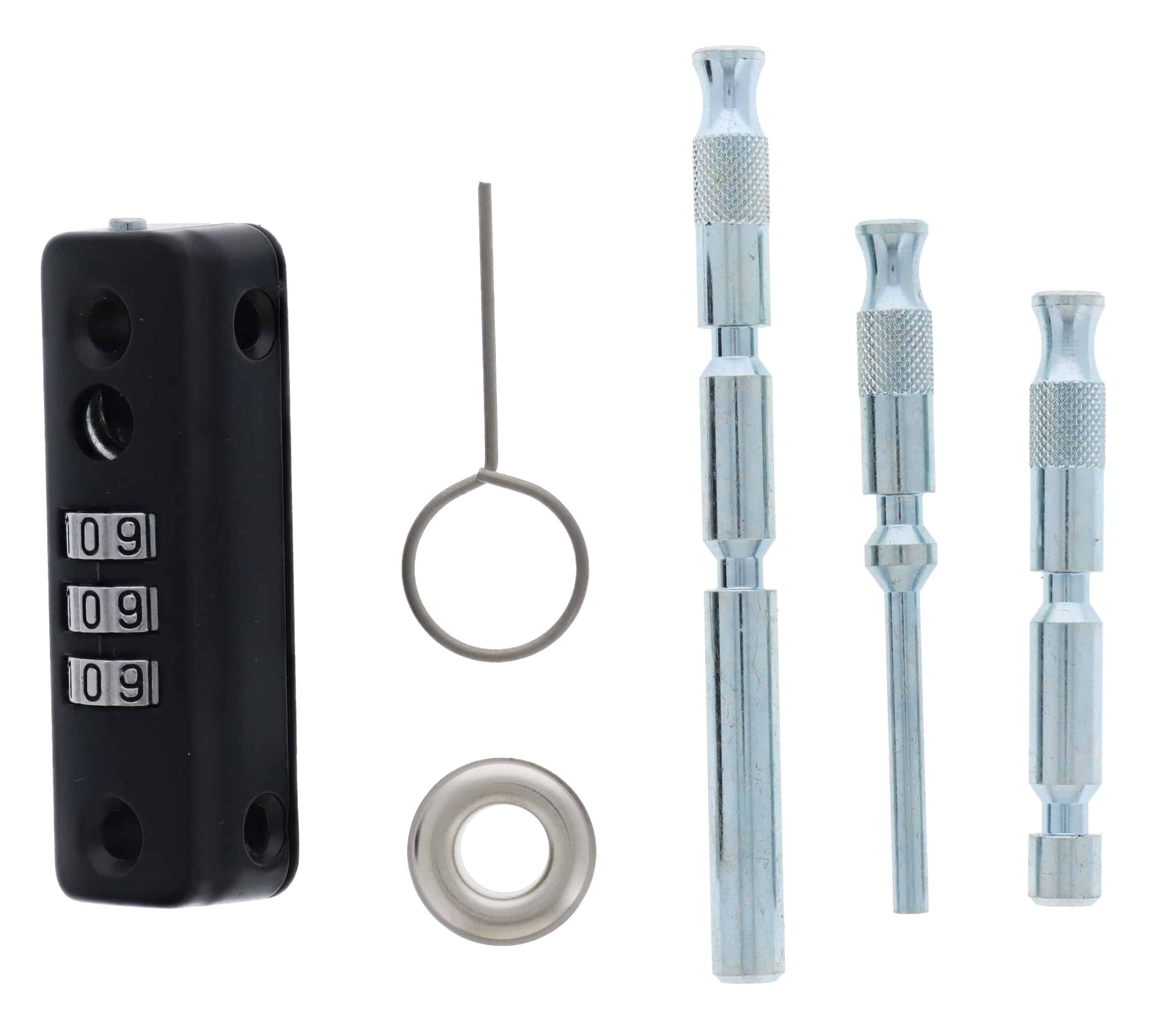 Carbine Combination Mini Multi Bolt - 3-Dial Keyless Window Lock Black (CC-MP-BL) - Image 4