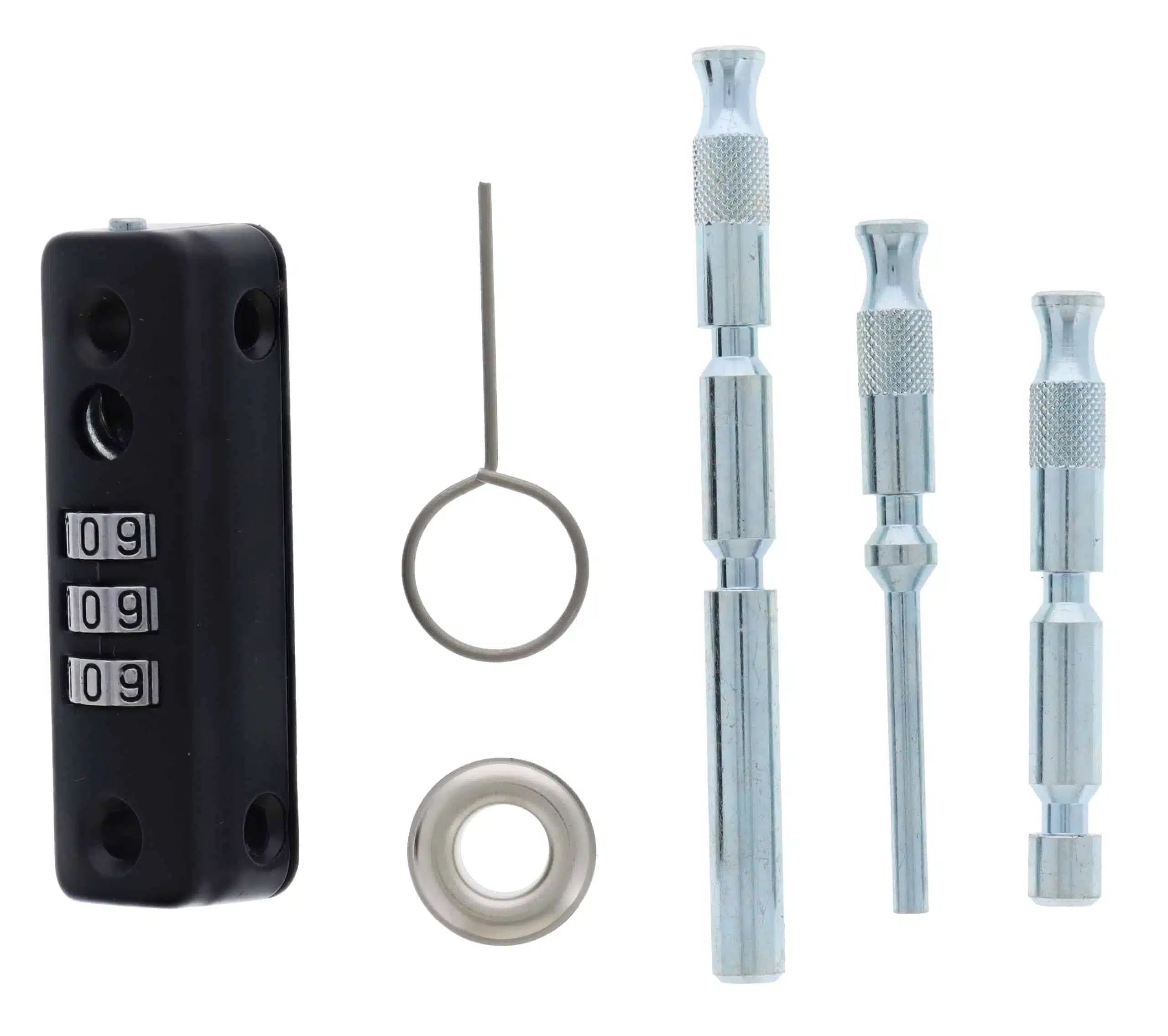 Carbine Combination Mini Multi Bolt - 3-Dial Keyless Window Lock Black (CC-MP-BL) - Image 4