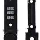 Carbine Combination Sliding Window Ventlock - 3-Dial Keyless Black (CC-VL-BL) - Thumbnail Image 4