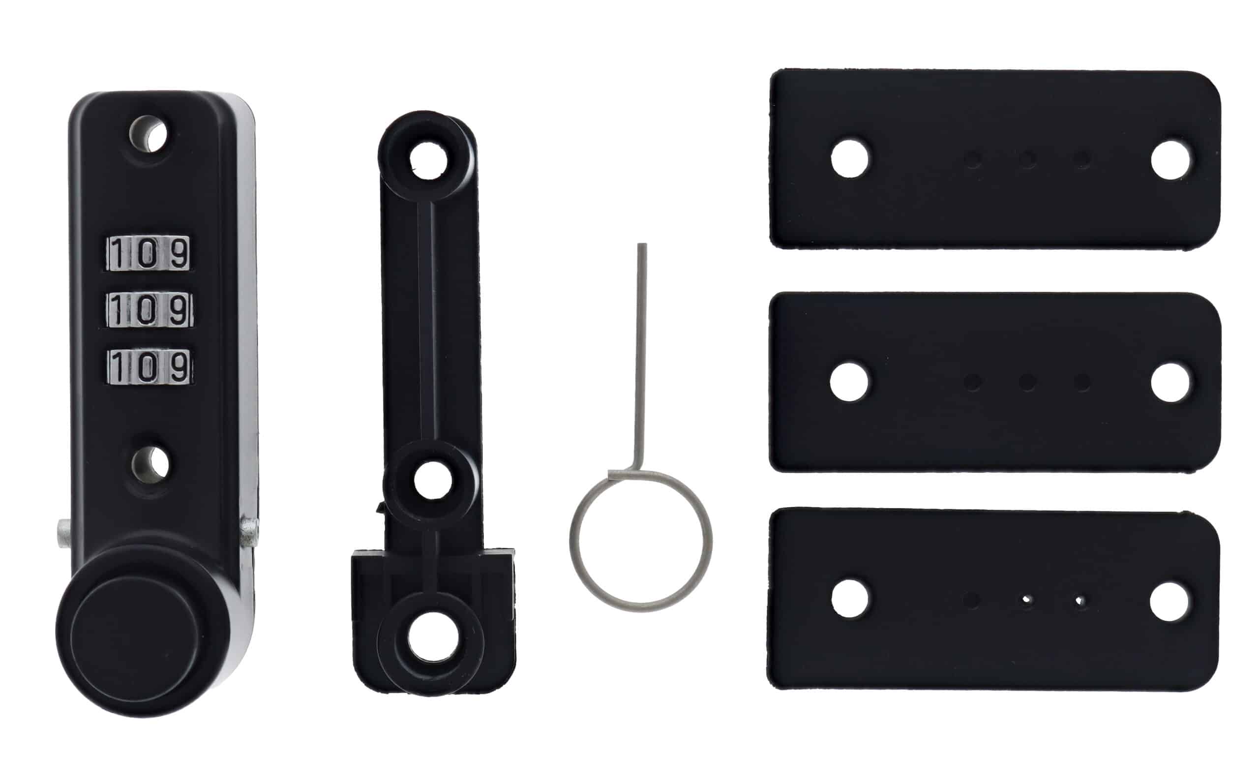 Carbine Combination Sliding Window Ventlock - 3-Dial Keyless Black (CC-VL-BL) - Image 2