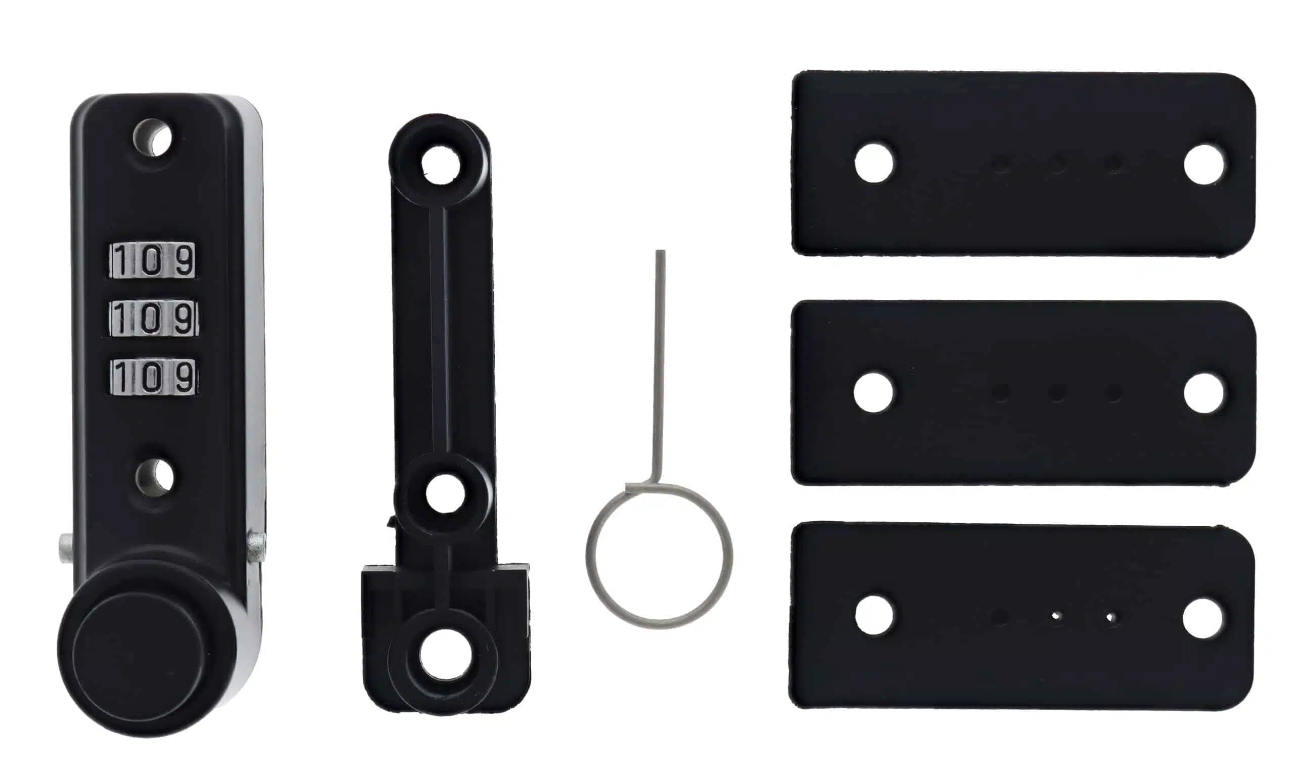Carbine Combination Sliding Window Ventlock - 3-Dial Keyless Black (CC-VL-BL) - Image 2