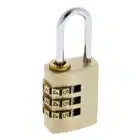 cc20,l carbine cc20 combination padlock, carbine cc20 padlock, 20mm combination padlock, brass 3 dial combination padlock, mini combination padlock, luggage combination padlock australia, small brass padlock 3 dial