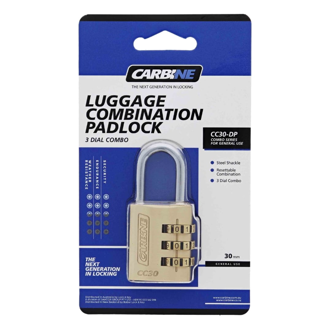 CC30-DP CC30-DP, Carbine CC30 Combination Padlock, Carbine padloc, padlocks, combination padlock