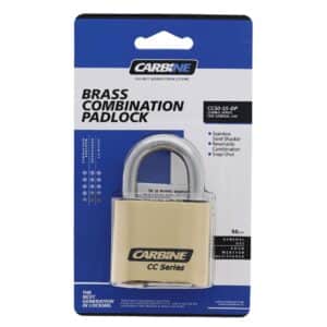 CC50-SS-DP, carbine padlocks, padlock, combination padlock, carbine cc50 brass combination padlock
