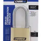 Carbine CC52 Brass Combination Padlock, CC52-SS-DP, padlock, padlocks, carbine padlock, combination padlock