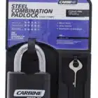 CC60-FE-PMB, carbine cc60 combination padlock, carbine padlock, combination padlock