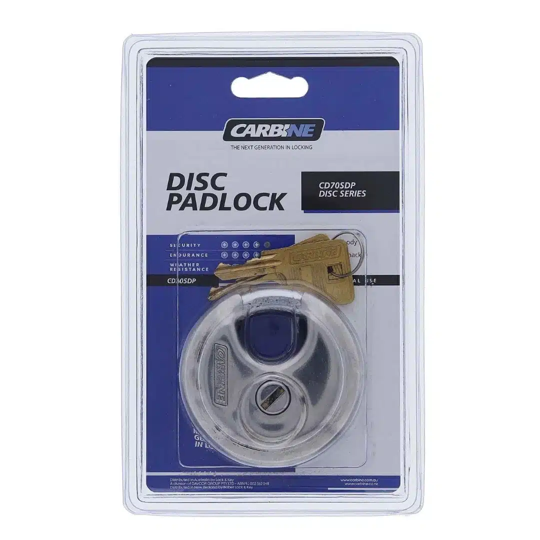 CD70SDP, carbine cd70 disc padlock, padlock, carbine padlock