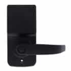 carbine cel digital leverset, CEL-3IN1-SL8, Matte black smart door lock with a touch keypad and lever handle