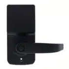 carbine cel digital leverset, CEL-3IN1-SL8, Matte black smart door lock with a touch keypad and lever handle