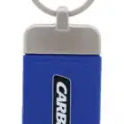 carbine cel digital accessories, carbine cel rfid cards, mifare 13.56mhz fobs, carbine cel2 digital accessories, rfid phone stickers digital lock, carbine digital lock accessories australia, cel 3in1 access media, CEL-RFID, Blue rectangular keychain with silver top and CARBINE logo