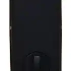 deadbolt, bluetooth, interior assembly of a matte black smart lock featuring a thumbturn at the bottom