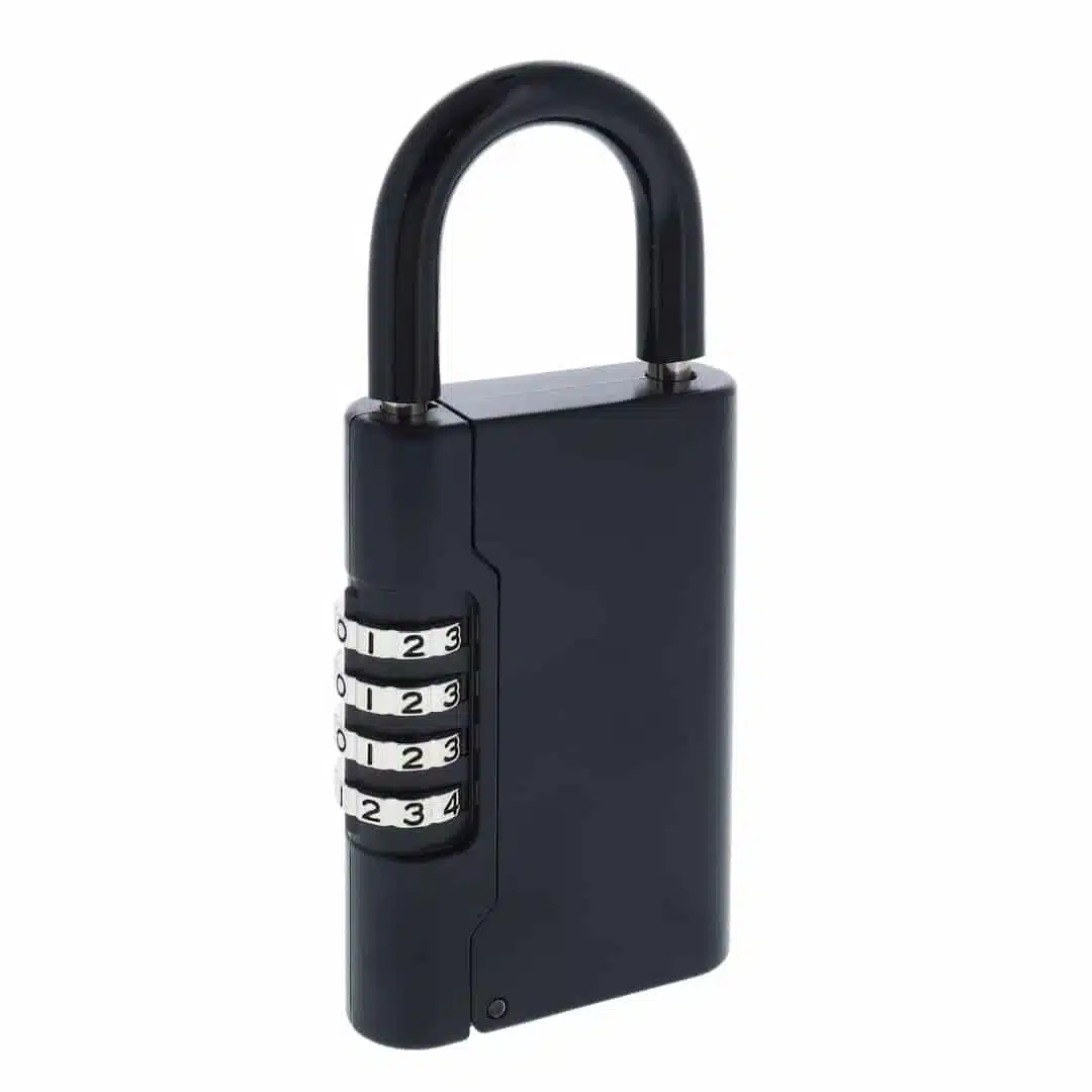 Carbine Key Safe Mini Padlock - Compact 4-Dial Shackle Key Box (CKS-SH-DI-MINI) - Image 1