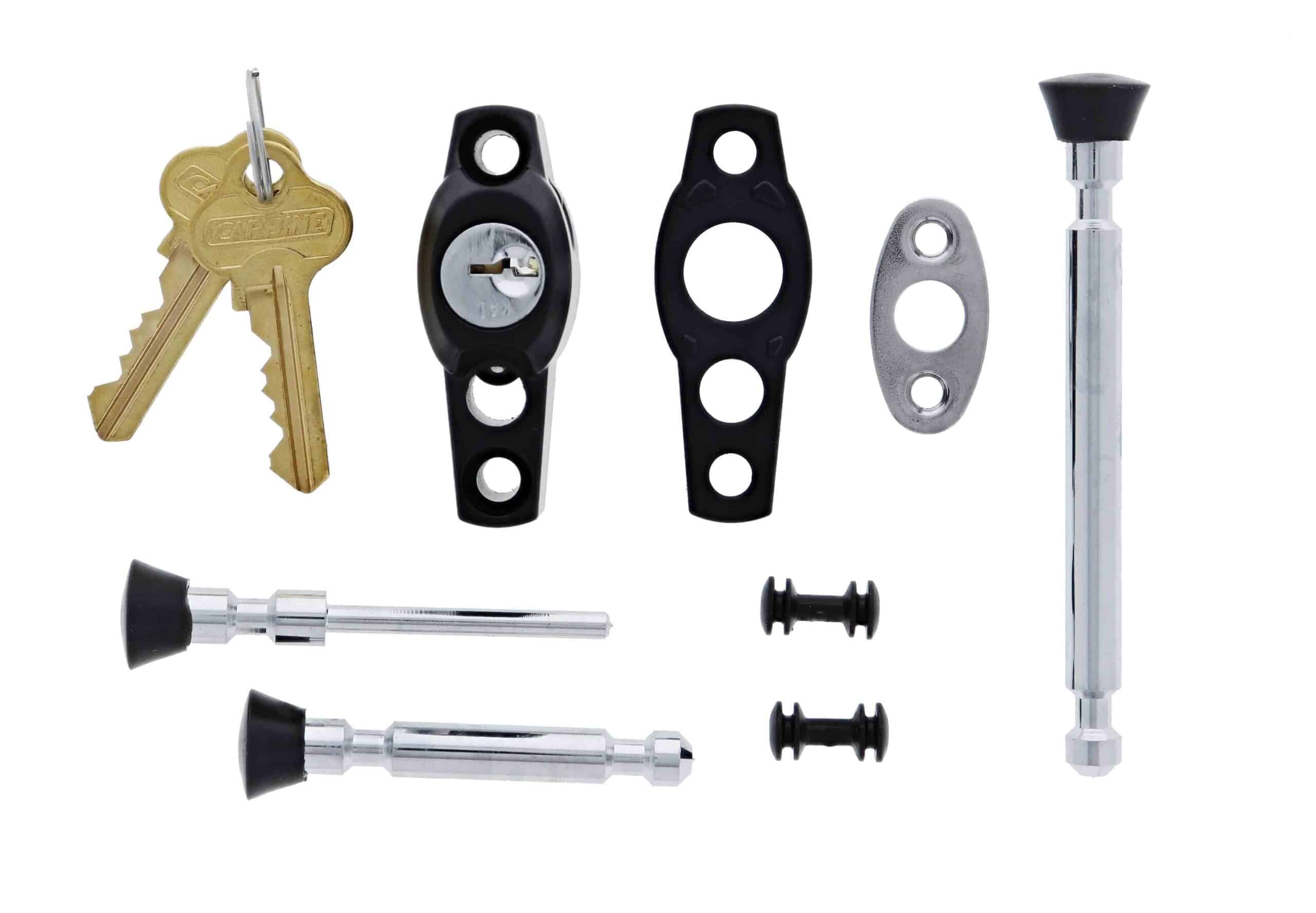 Carbine CMB Multi Bolt Window Lock Black - C4 Keyed Alike (CMB-BL-C4) - Image 2