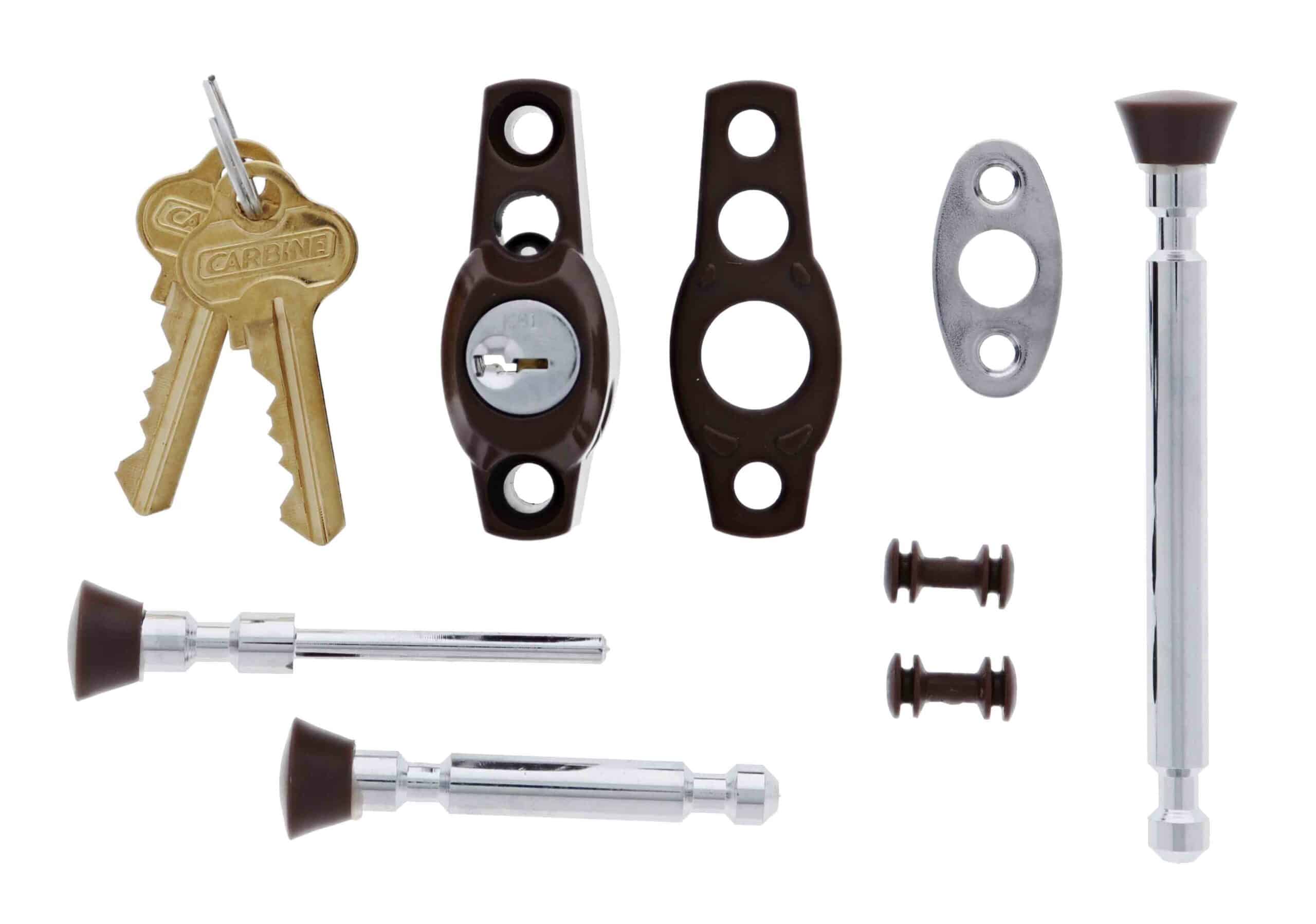 Carbine CMB Multi Bolt Window Lock Brown - C4 Keyed Alike (CMB-BR-C4) - Image 4