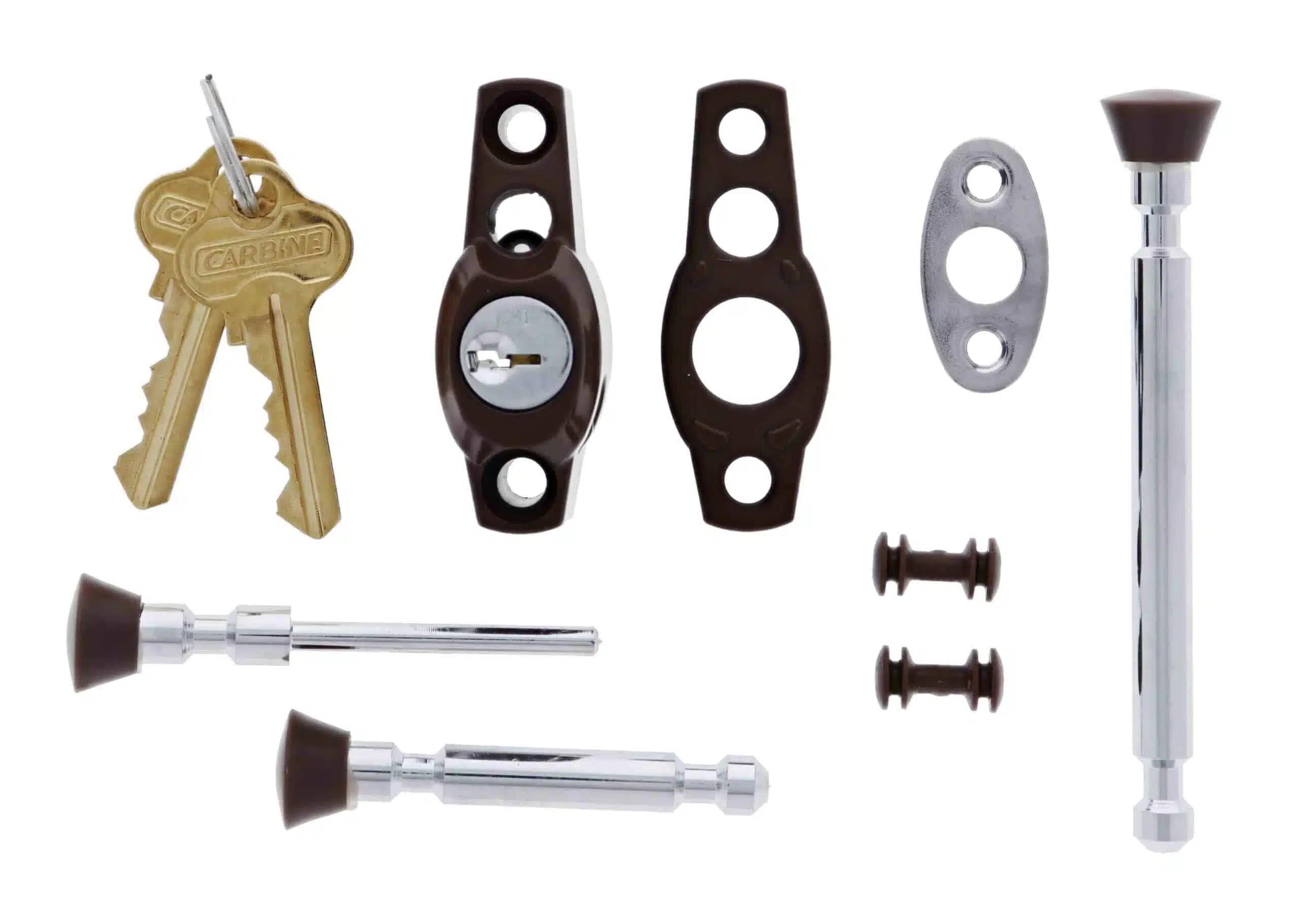 Carbine CMB Multi Bolt Window Lock Brown - C4 Keyed Alike (CMB-BR-C4) - Image 4