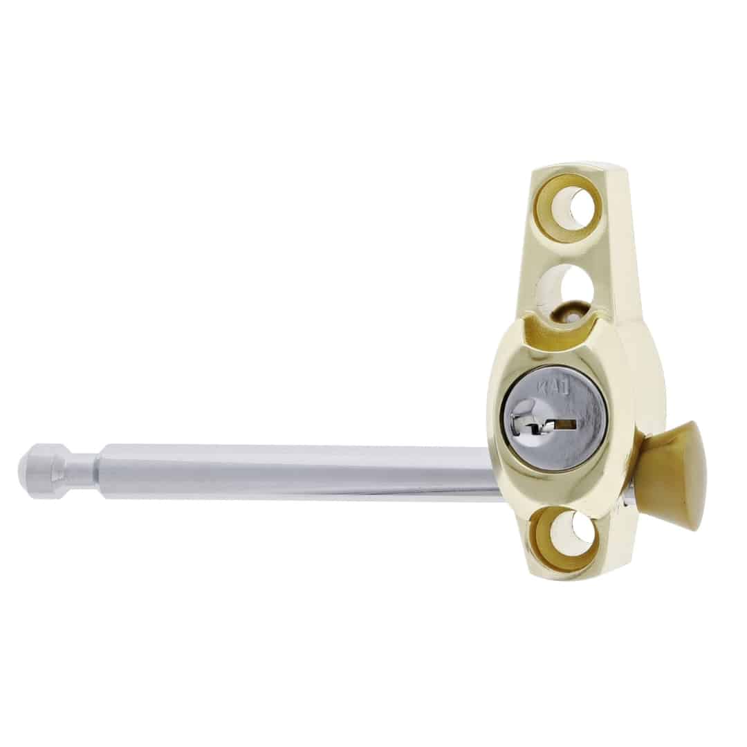 Carbine CMB Multi Bolt Window Lock Polished Brass - C4 Keyed (CMB-PB-C4) - Image 1