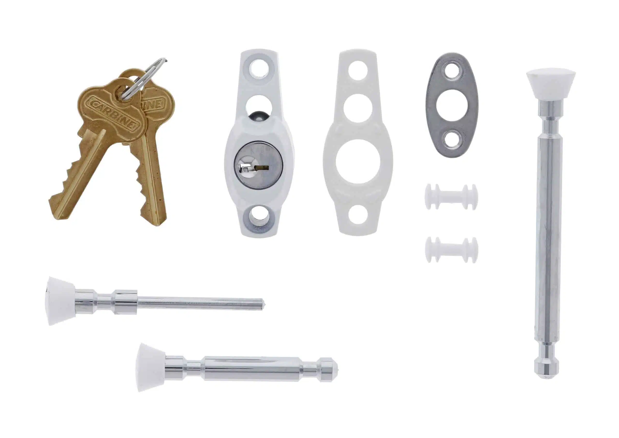 Carbine CMB Multi Bolt Window Lock White - C4 Keyed Alike (CMB-WH-C4) - Image 2