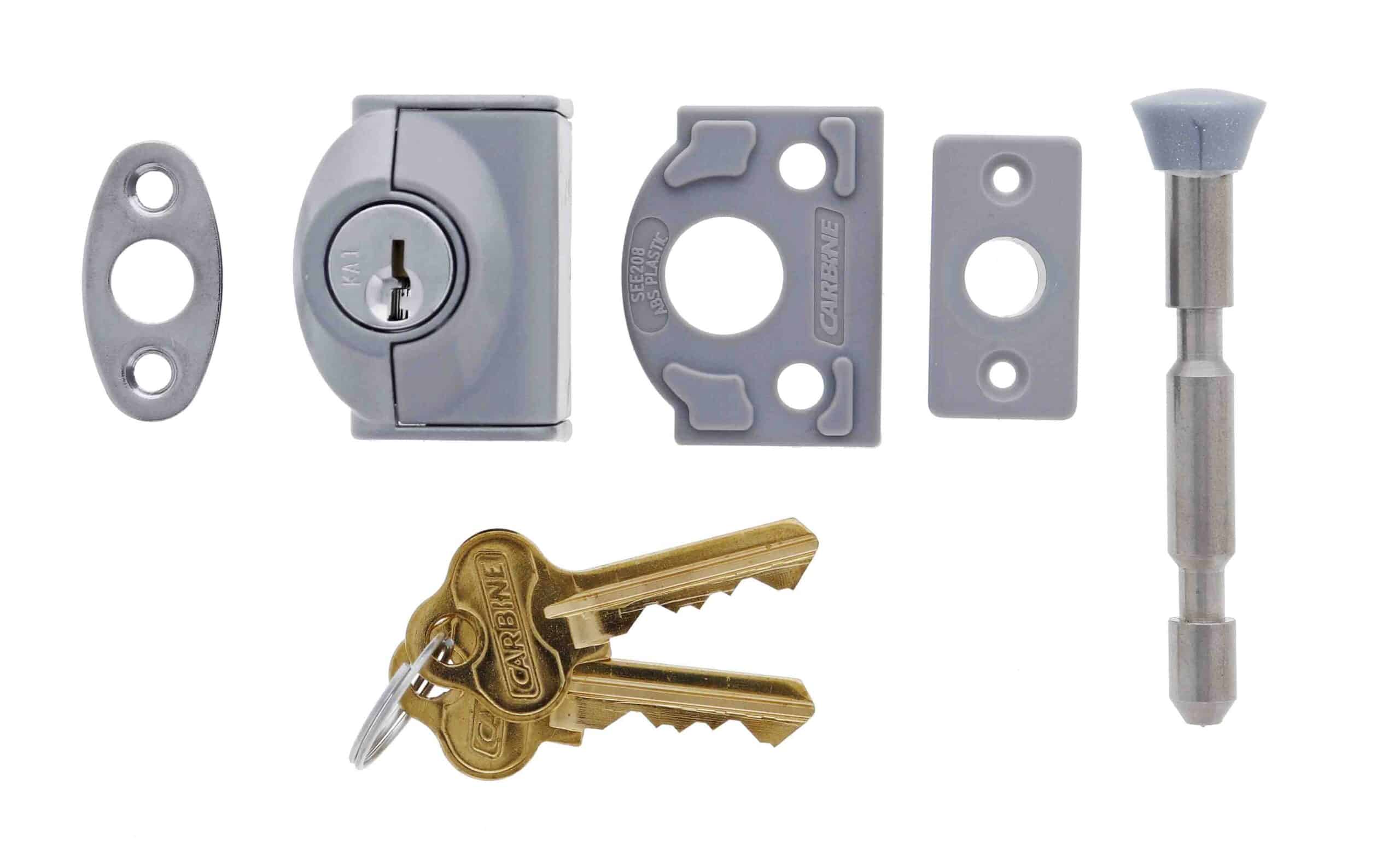 Carbine CMP Mini Multi Bolt Window Lock Silver - C4 Keyed (CMP-SI-C4) - Image 2