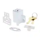 Carbine CMPL Mini Push Bolt Window Lock White - C4 Keyed (CMPL-WH-C4) - Thumbnail Image 1