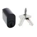 Carbine Matte Black Oval Cylinder - 6-Pin C4 Mortice Barrel X Cam (COV-MB6) - Thumbnail Image 1