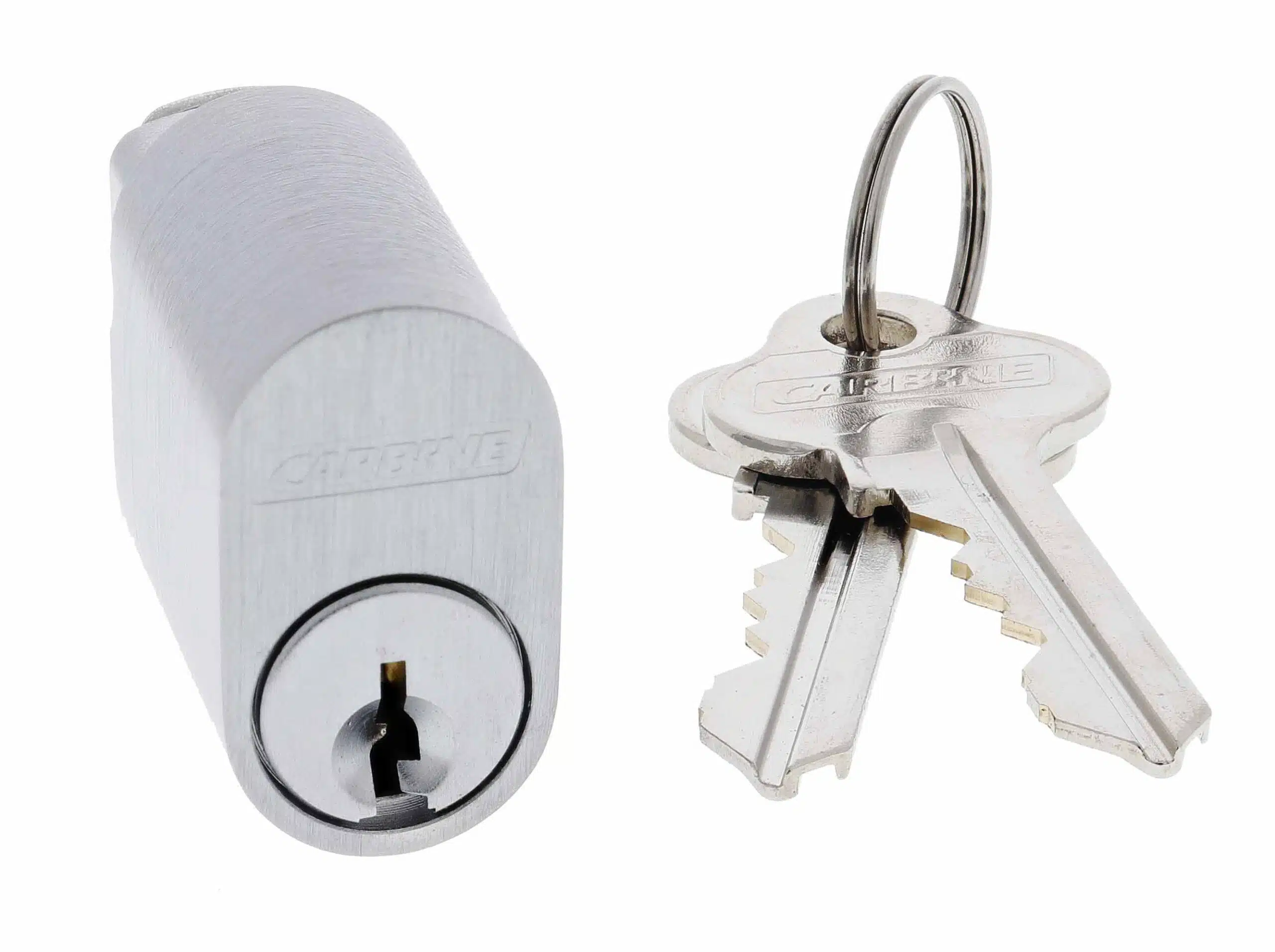 Carbine Satin Chrome Oval Cylinder - 6-Pin C4 Mortice Barrel X Cam (COV-SC6) - Image 2