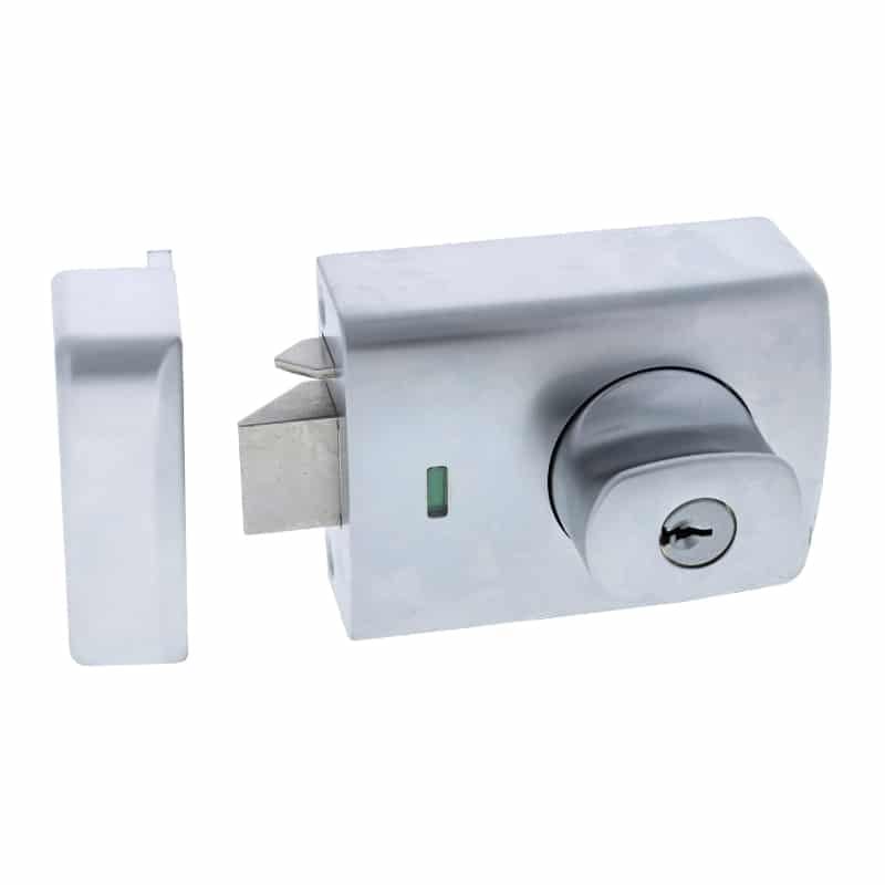 Carbine Alpha Double Cylinder Deadlatch Lever - Satin Chrome AS1428 Rim Lock (CRD-1L1-DBL-SC) - Image 3