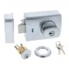 Carbine Alpha Double Cylinder Deadlatch Lever - Satin Chrome AS1428 Rim Lock (CRD-1L1-DBL-SC) - Thumbnail Image 4