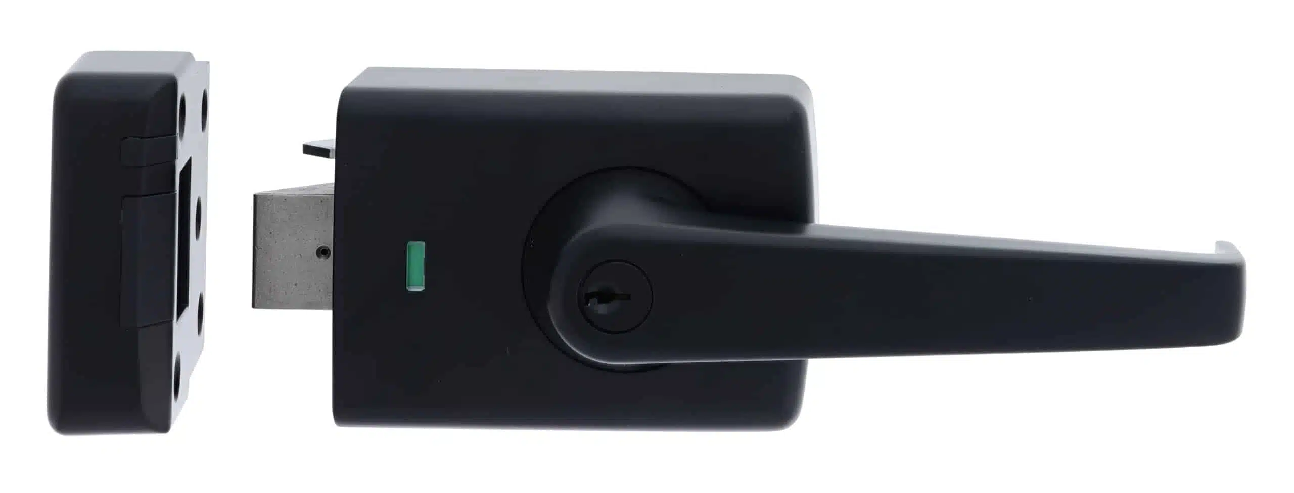 Carbine Alpha Double Cylinder Deadlatch Lever Matte Black - AS1428 Rim Lock (CRD-1L1-DBL-MB) - Image 2
