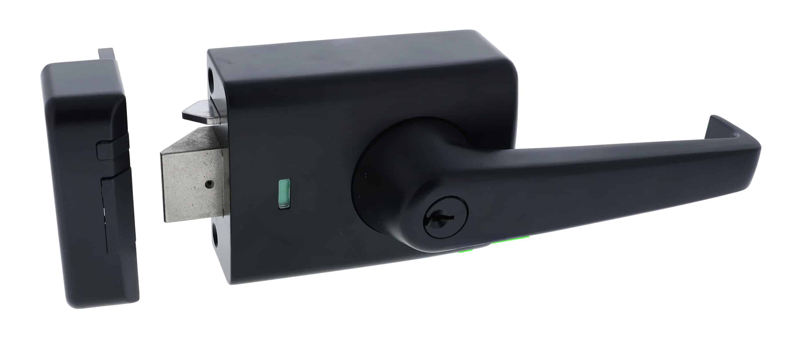 Carbine Alpha Double Cylinder Deadlatch Lever Matte Black - AS1428 Rim Lock (CRD-1L1-DBL-MB) - Image 3