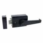 Carbine Alpha Single Cylinder Deadlatch Lever Matte Black - AS1428 Rim Lock (CRD-1L1-SGL-MB) - Thumbnail Image 1