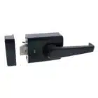 Carbine Alpha Single Cylinder Deadlatch Lever Matte Black - AS1428 Rim Lock (CRD-1L1-SGL-MB) - Thumbnail Image 1