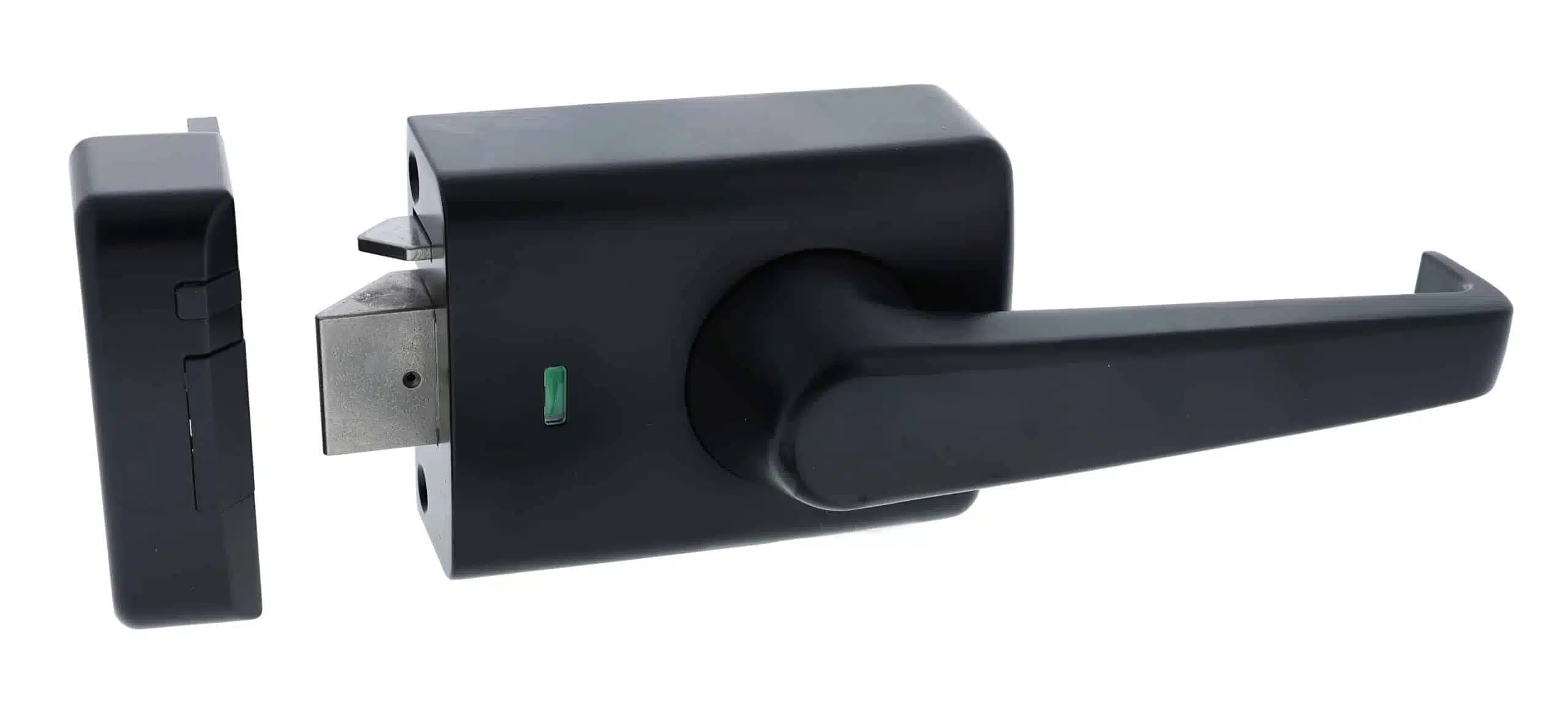 Carbine Alpha Single Cylinder Deadlatch Lever Matte Black - AS1428 Rim Lock (CRD-1L1-SGL-MB) - Image 3