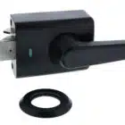 Carbine Alpha Single Cylinder Deadlatch Lever Matte Black - AS1428 Rim Lock (CRD-1L1-SGL-MB) - Thumbnail Image 4