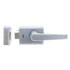 Carbine Alpha Single Cylinder Deadlatch Lever - Satin Chrome AS1428 Rim Lock (CRD-1L1-SGL-SC) - Thumbnail Image 1