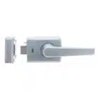 Carbine Alpha Single Cylinder Deadlatch Lever - Satin Chrome AS1428 Rim Lock (CRD-1L1-SGL-SC) - Thumbnail Image 1