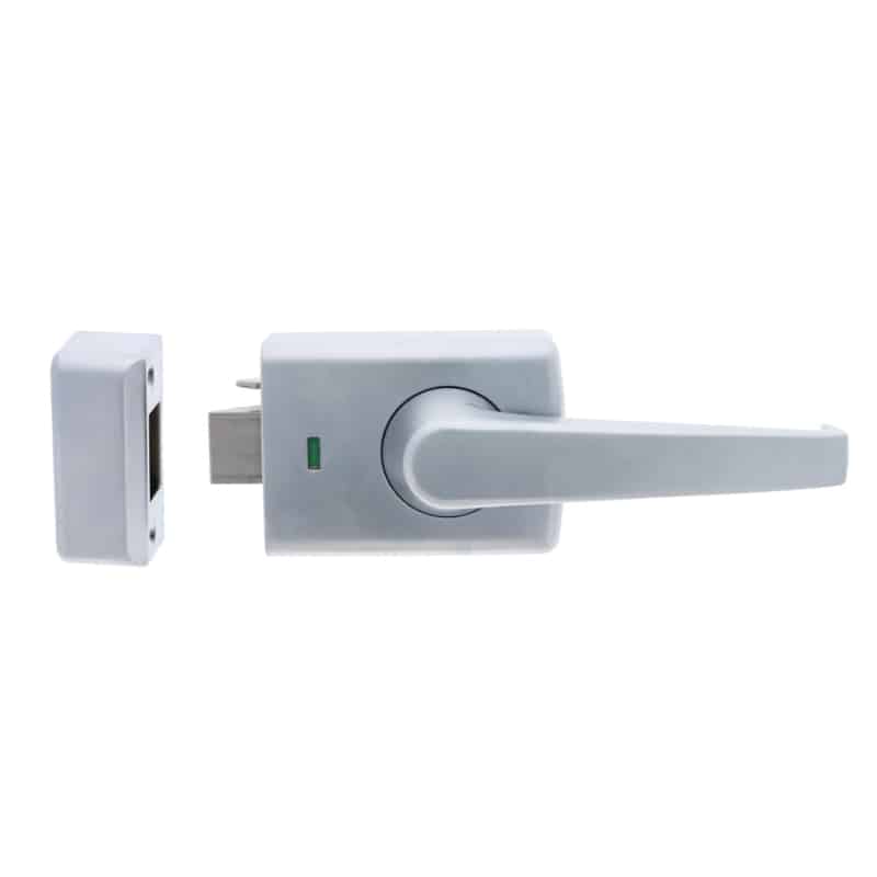 Carbine Alpha Single Cylinder Deadlatch Lever - Satin Chrome AS1428 Rim Lock (CRD-1L1-SGL-SC) - Image 3