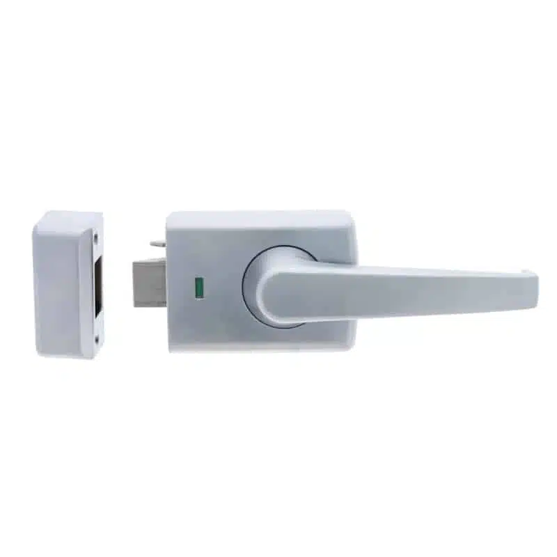 Carbine Alpha Single Cylinder Deadlatch Lever - Satin Chrome AS1428 Rim Lock (CRD-1L1-SGL-SC) - Image 3
