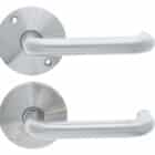 Carbine Crisi Round Rose Furniture - 316 Stainless #7 Commercial Lever Pair (CRF136-L7-SS) - Thumbnail Image 2