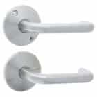 Carbine Crisi Round Rose Furniture - 316 Stainless #7 Commercial Lever Pair (CRF136-L7-SS) - Thumbnail Image 1