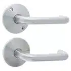 Carbine Crisi Round Rose Furniture - 316 Stainless #7 Commercial Lever Pair (CRF136-L7-SS) - Thumbnail Image 1