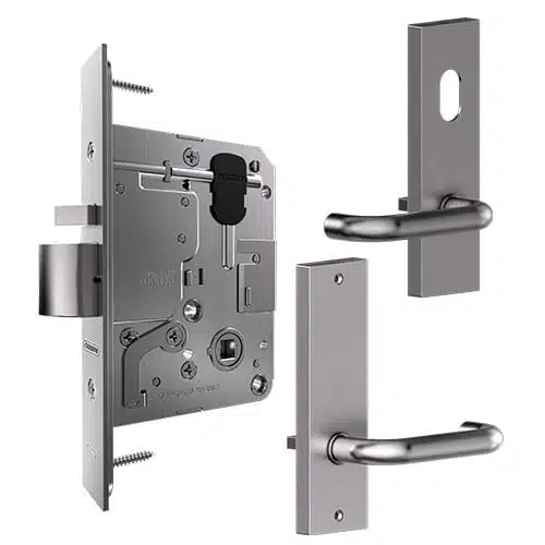 Carbine Longreach Storeroom Classroom Lever Plate Kit Stainless Steel (CSM72-18C-19P-SS) - Image 1