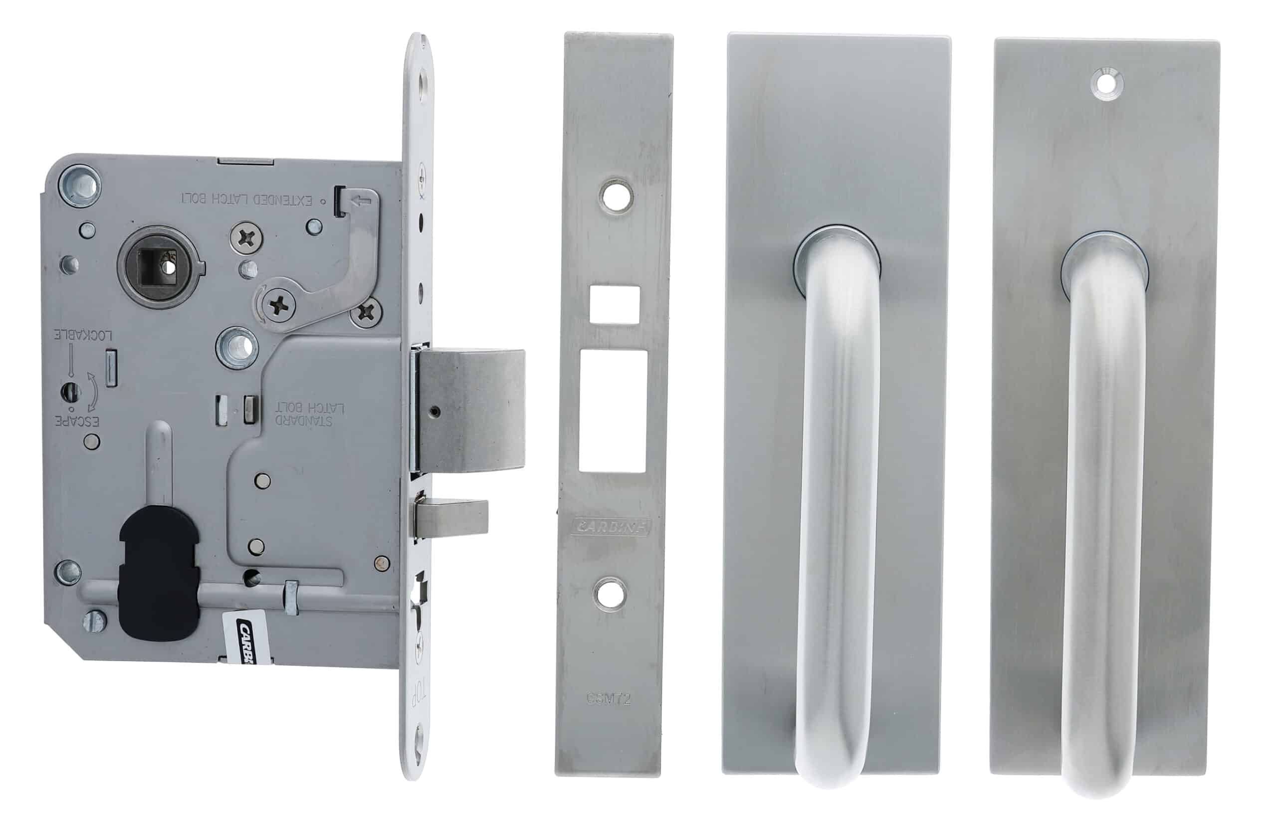 Carbine Longreach Passage Lever Plate Kit Stainless Steel (CSM72-18P-19P-SS) - Image 2