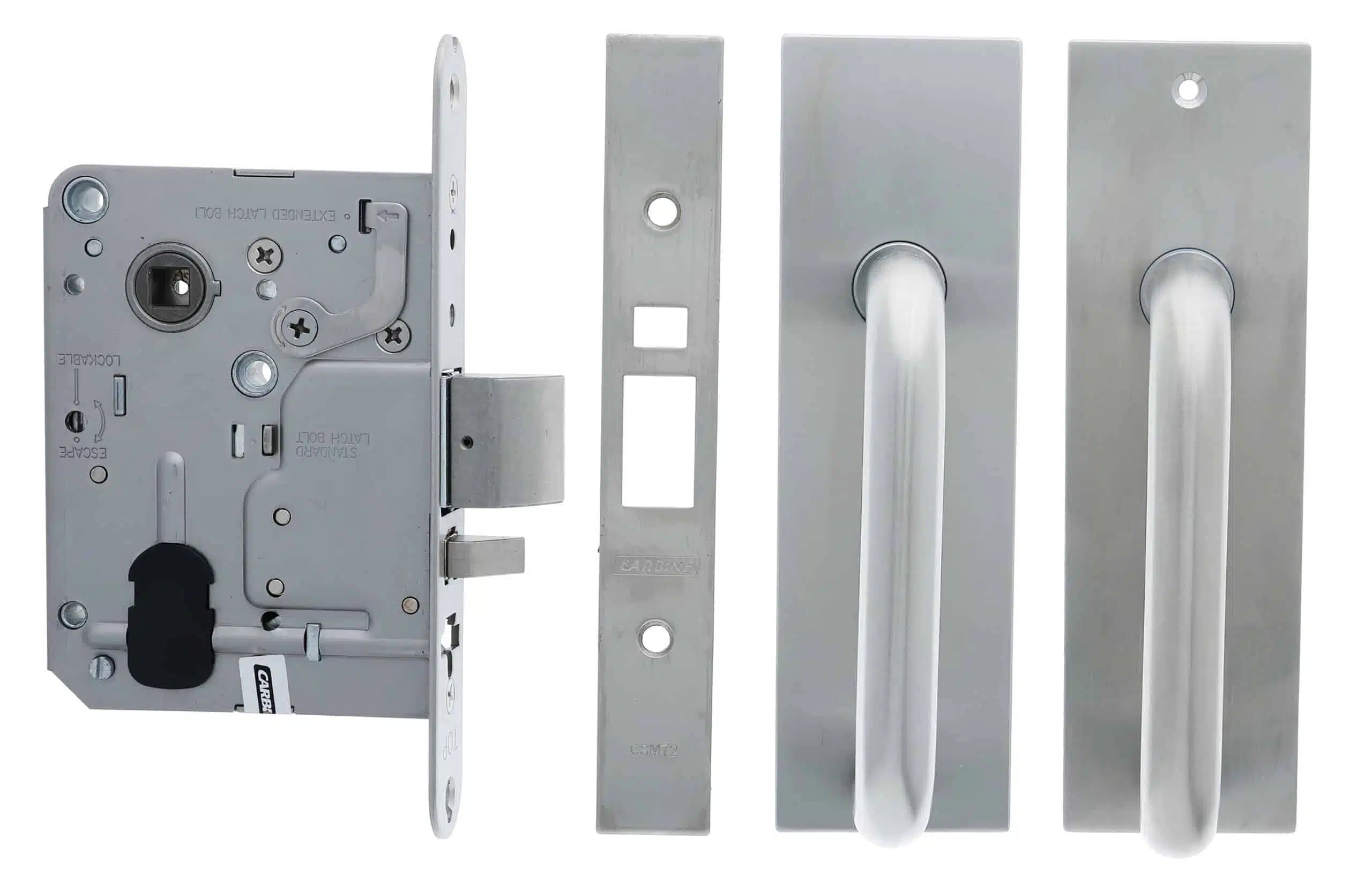 Carbine Longreach Passage Lever Plate Kit Stainless Steel (CSM72-18P-19P-SS) - Image 2