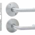 Carbine Longreach Double Cylinder Round Rose Lever Kit (CSM72-CRF136-C-C-SS) - Thumbnail Image 2