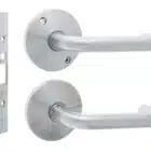 Carbine Longreach Double Cylinder Round Rose Lever Kit (CSM72-CRF136-C-C-SS) - Thumbnail Image 2