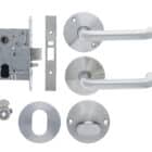 Carbine Longreach Entrance Round Rose Lever Kit Stainless Steel (CSM72-CRF136-C-T-SS) - Thumbnail Image 2